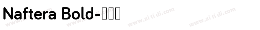 Naftera Bold字体转换